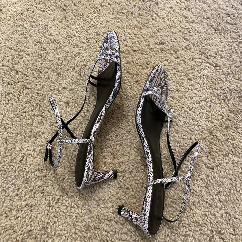 Villa Rouge Desi Snakeskin Sandals